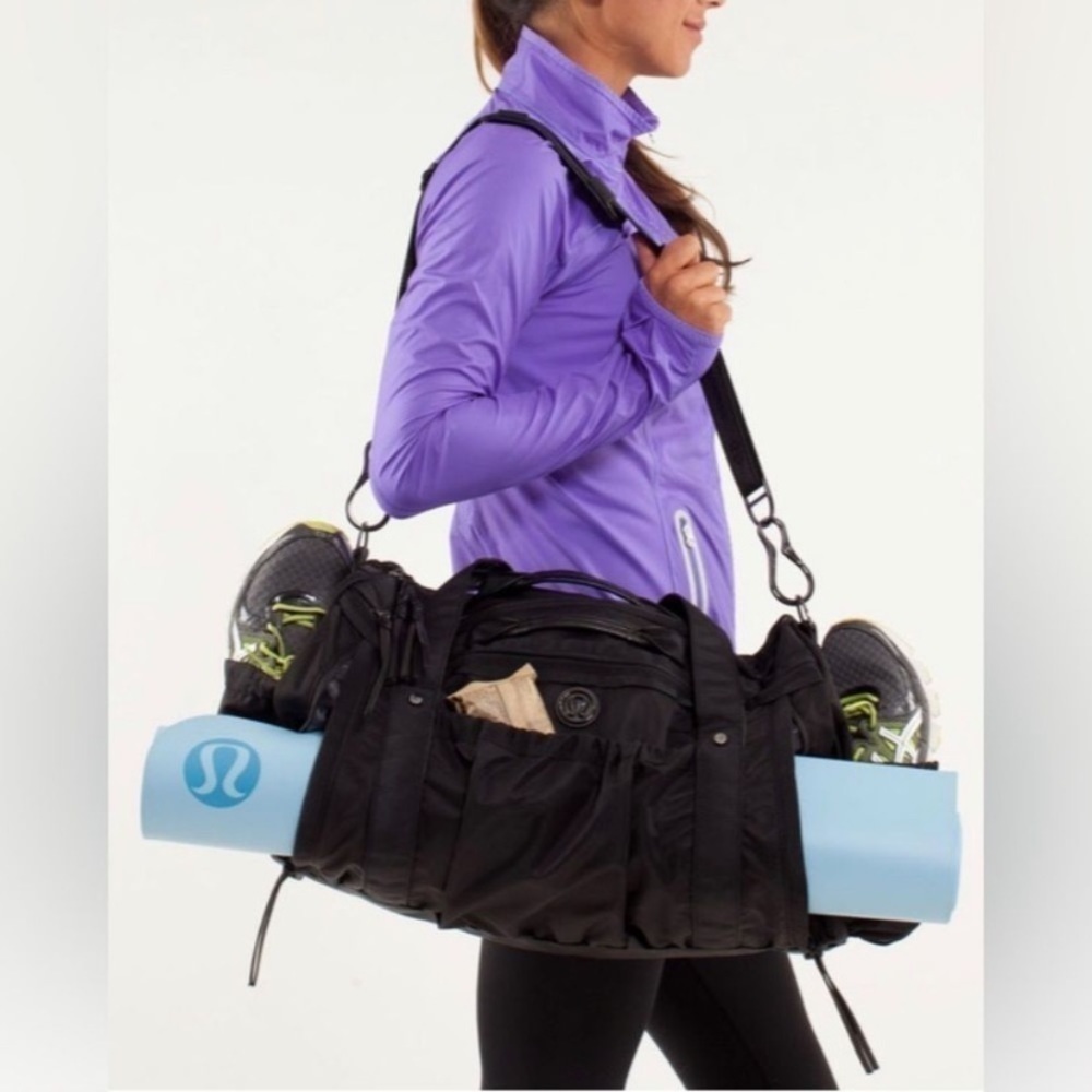 Lululemon Keep On Running Nylon Duffel Black